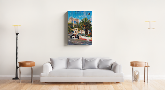 Monte-Carlo F1 1990 Leinwand