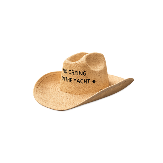 NO CRYING ON THE YACHT HAT