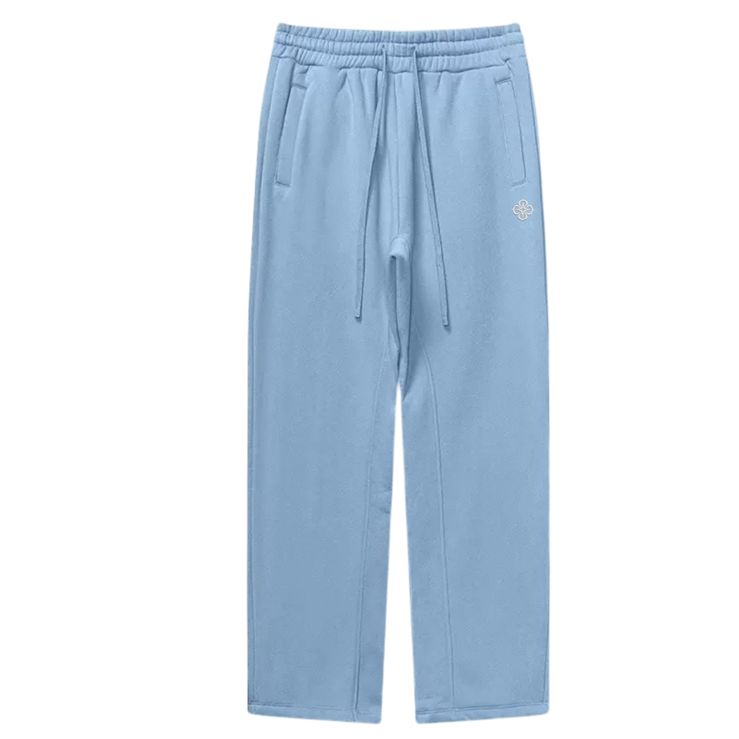 Mittelblaue Logo-Hose