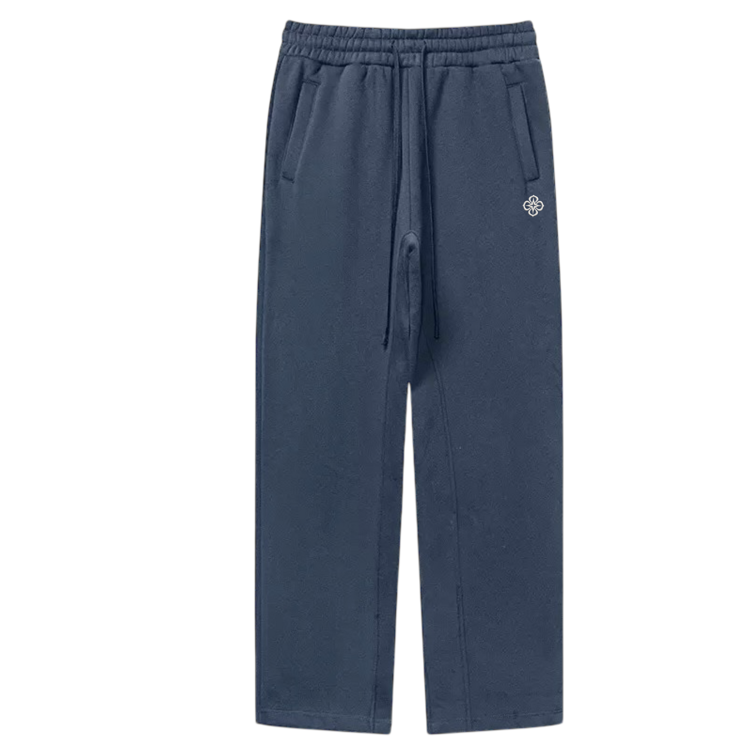 Mittelblaue Logo-Hose