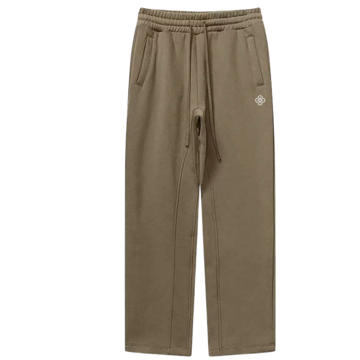 Mittelblaue Logo-Hose