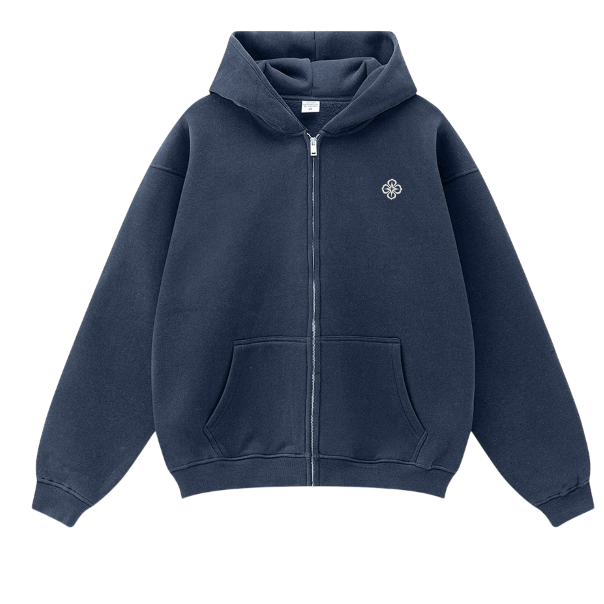 MIDNIGHT BLUE LOGO ZIP-UP