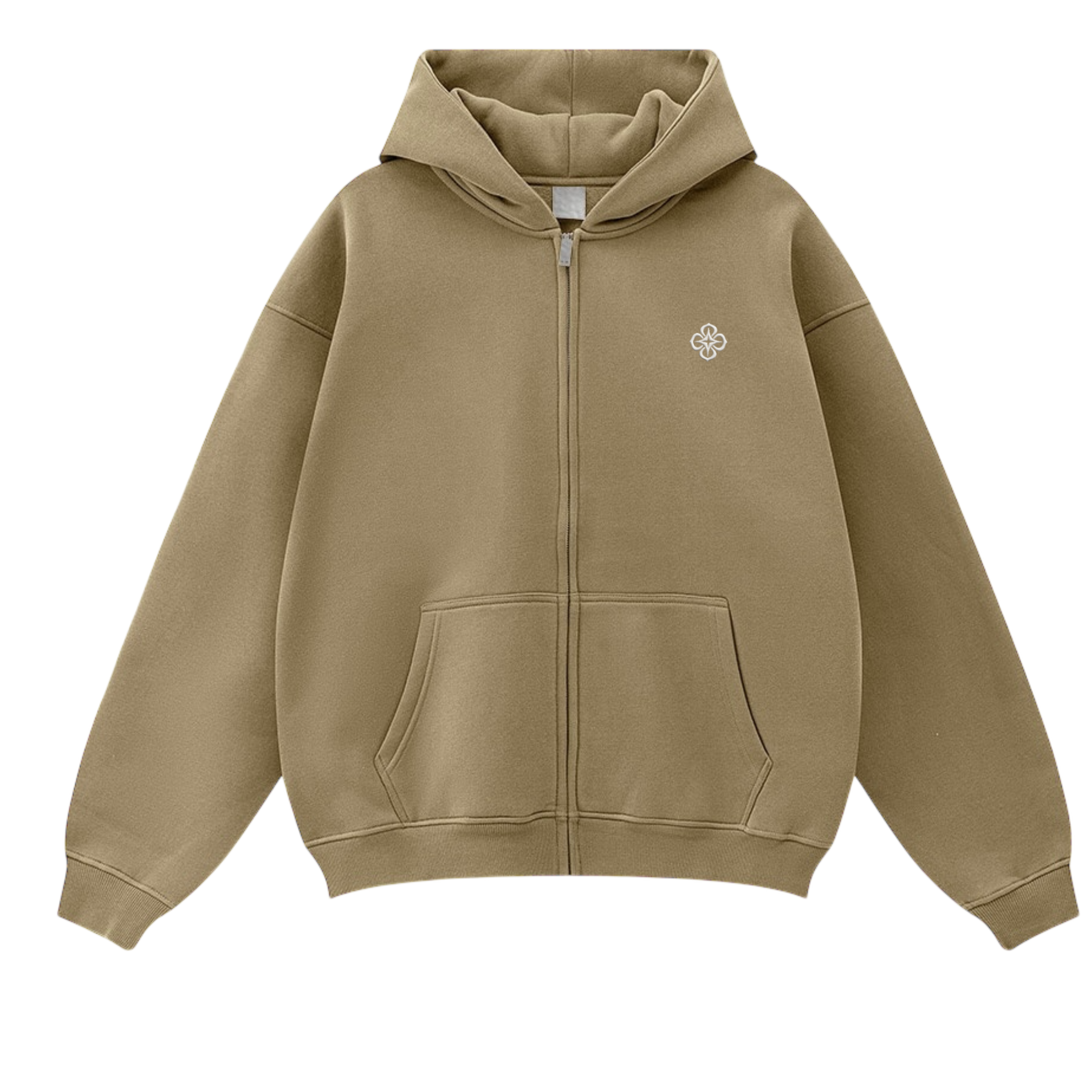 MEDIUM BLUE LOGO ZIP-UP