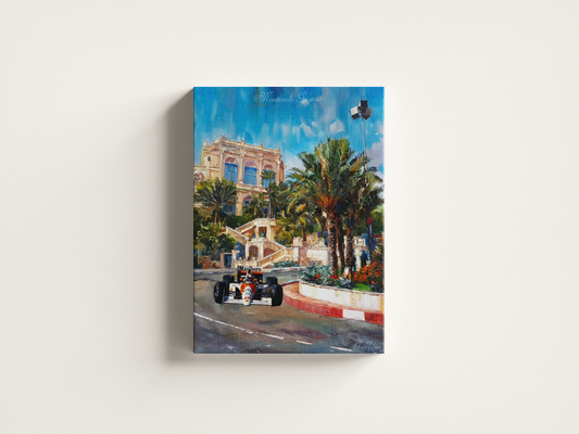 Monte-Carlo F1 1990 Leinwand