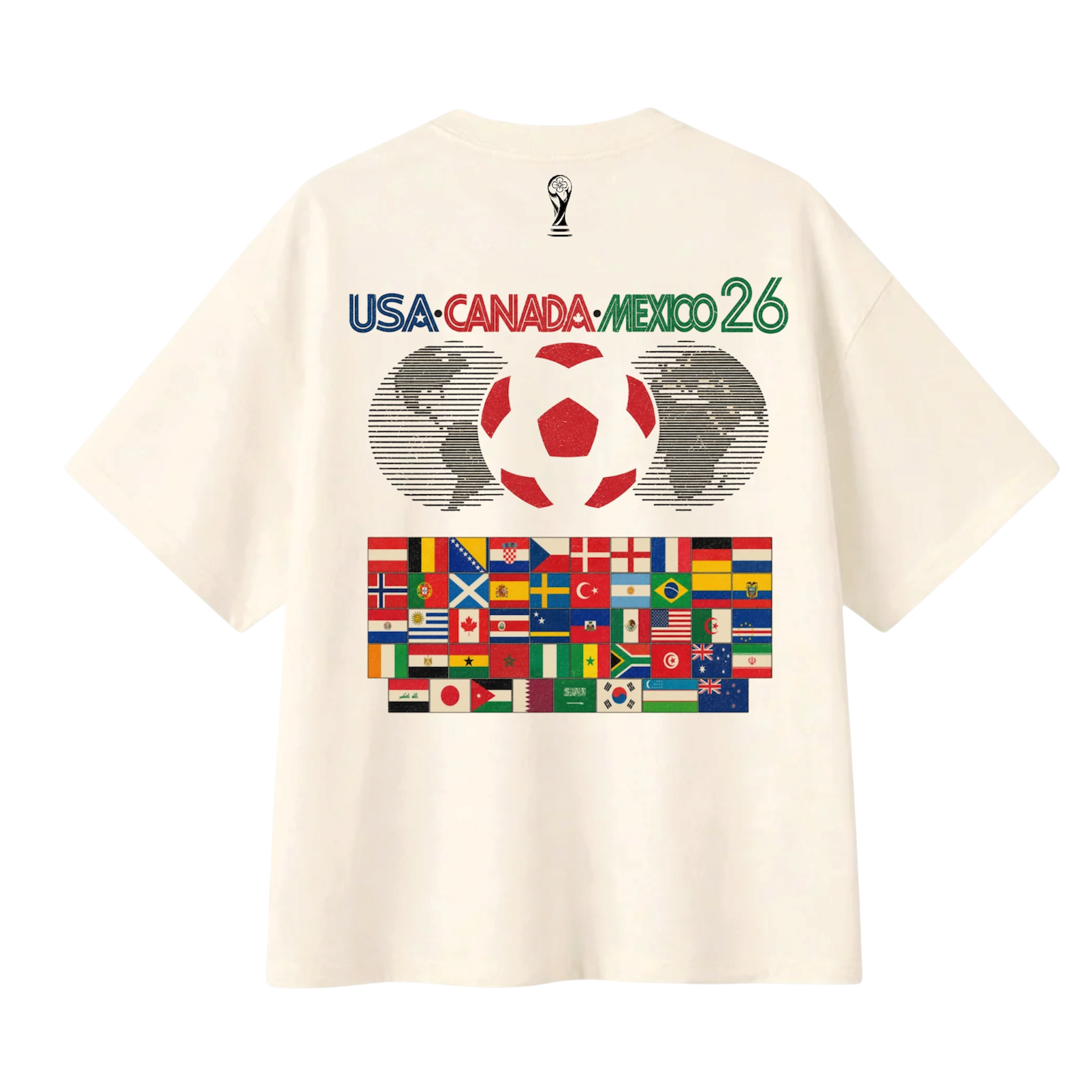 FLAG WORLD CUP 26' APRICOT TEE
